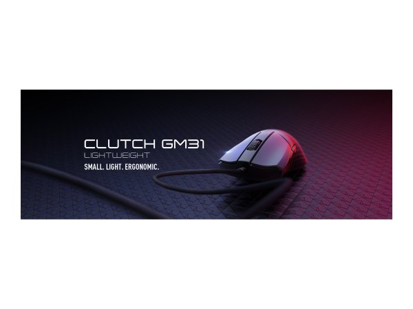 MSI CLUTCH GM31 LIGHTWEIGHT WIRELESS - Mano destra - Ottico - RF Wireless - 12000 DPI - 1 ms - Nero