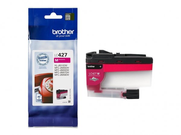 Brother LC-427M - Resa standard - Inchiostro a base di pigmento - 1500 pagine - 1 pz - Confezione si