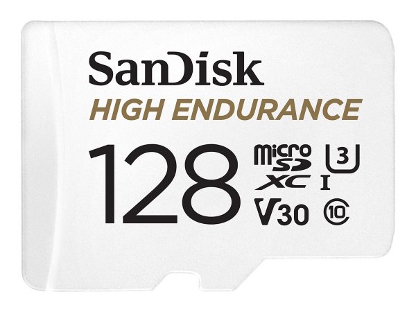 SanDisk High Endurance - 128 GB - MicroSDXC - Classe 10 - UHS-I - 100 MB/s - 40 MB/s