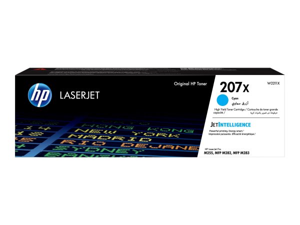 HP Cartuccia toner ciano originale LaserJet 207X ad alta capacità - 2450 pagine - Ciano - 1 pz