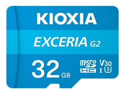 Kioxia EXCERIA G2 32 GB MicroSDHC UHS-III Klasse 10 LMEX2L032GG2 - High Capacity SD (MicroSDHC)