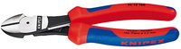 KNIPEX 74 12 180 - Pinze diagonali - Acciaio al cromo vanadio - Plastica - Blu - Rosso - 180 mm - 27