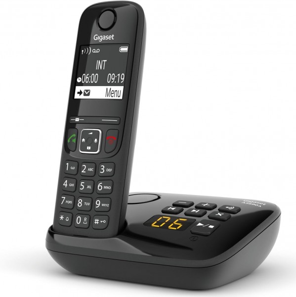 Gigaset AS690A - Telefono analogico/DECT - Cornetta wireless - Telefono con vivavoce e segreteria