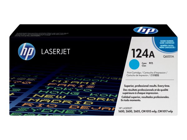 HP 124A - Cyan - Original - LaserJet - Tonerpatrone (Q6001A)