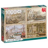 Jumbo Spiele Premium Collection Anton Pieck - Canal Boats 1000 pcs - Puzzle - 1000 pezzo(i) - Landsc