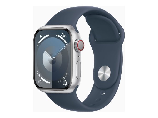 Apple Watch Series 9 GPS+ Cellular 41 mm Aluminiumgehäuse Sport Band Storm Blue