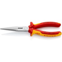 KNIPEX 26 16 200 Flachrundzange mit Schneide 200mm