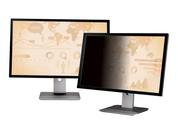 3M PF238W9B - Monitor - Filtro per la privacy senza bordi per display - Nero - Antiriflesso - Privac