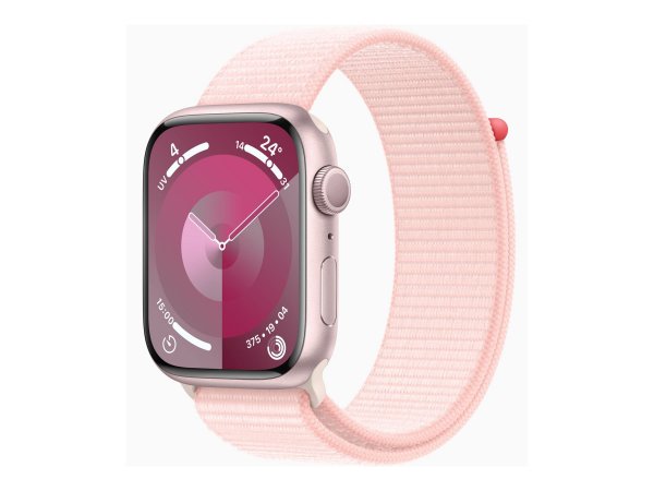 Apple Watch Series 9 45 mm Alu Pink Loop Hellrosa