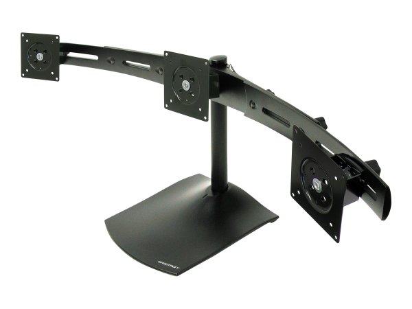 Ergotron DS Series DS100 Triple Monitor Desk Stand - 14 kg - 53,3 cm (21") - 75 x 75 mm - 100 x 100