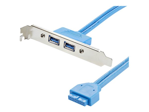 StarTech.com 2 Port USB 3.0 A Buchse Slotblech - USB 3 Pin Header Slotblech Konsole - USB-Konsole -