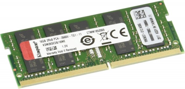 Kingston KSM26SED8/16ME 16GB DDR4 2666MT/s ECC Unbuffered Memory RAM SODIMM