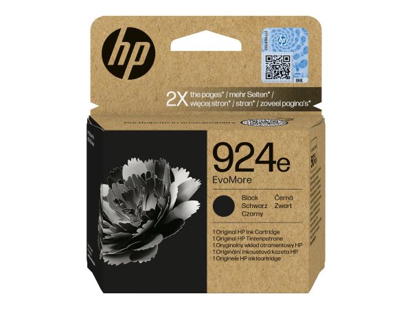 HP 924e EvoMore Black Original Ink Cartridge