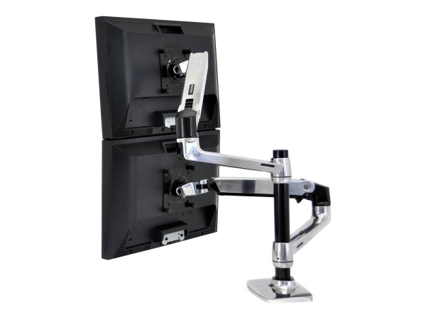 Ergotron LX Series Dual Stacking Arm - 18,1 kg - 61 cm (24") - 75 x 75 mm - 100 x 100 mm - Regolazio