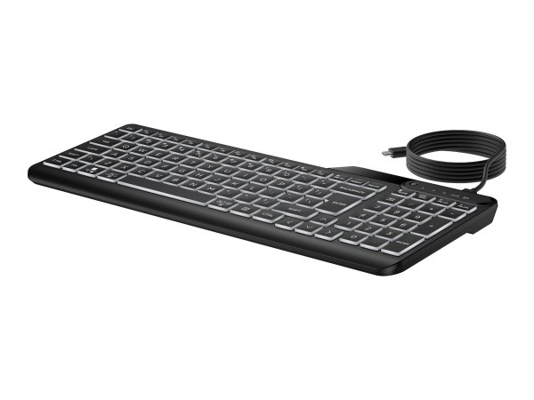 HP 405 Multi-Device Backlit Wired Keyboard - Tastiera