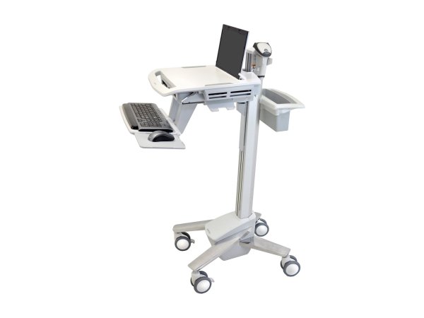 Ergotron StyleView EMR Laptop Cart - Carrello multimediale - Bianco - Alluminio - Plastica - Compute