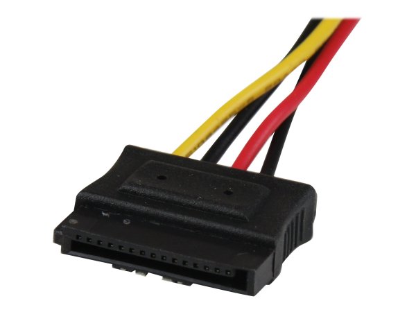 StarTech.com Adattatore splitter cavo di alimentazione Y LP4 a 2 SATA latching da 30 cm - 4 pin a du