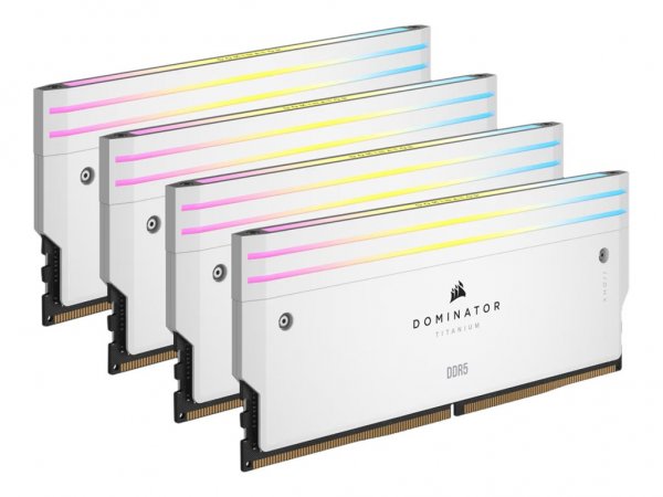 Corsair DOMINATOR TITANIUM RGB DDR5 6000MT/s 64GB 4x16GB White - 64 GB