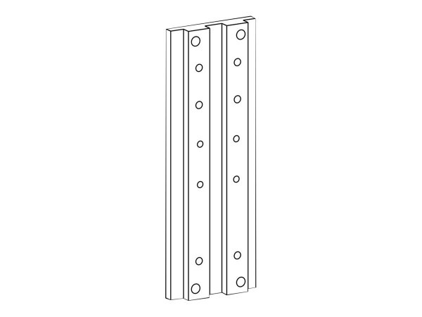 Ergotron Track Mount Bracket Kit - Alluminio - Alluminio