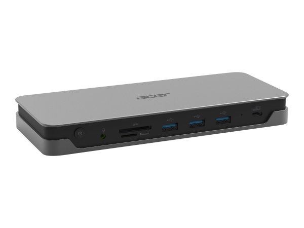 Acer USB Type-C Gen 1 Dock - Cablato - USB 3.2 Gen 1 (3.1 Gen 1) Type-C - 10,100,1000 Mbit/s - Grigi