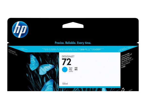 HP Cartuccia inchiostro ciano 72 - 130 ml - Resa elevata (XL) - Inchiostro colorato - 130 ml - 1 pz