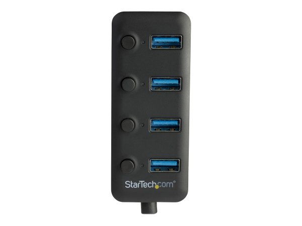 StarTech.com 4 Port USB 3.0 Hub - 4x USB-A mit individuellen An/Aus-Schaltern