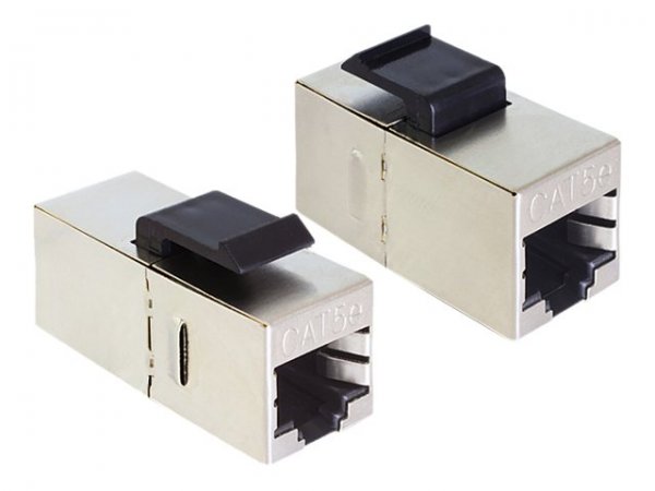 Delock 86204 - RJ45 - RJ45 - Nero - Argento