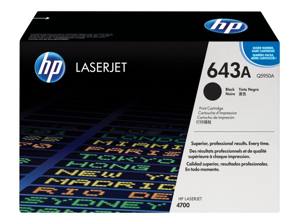 HP Cartuccia Toner originale nero LaserJet 643A - 11000 pagine - Nero - 1 pz