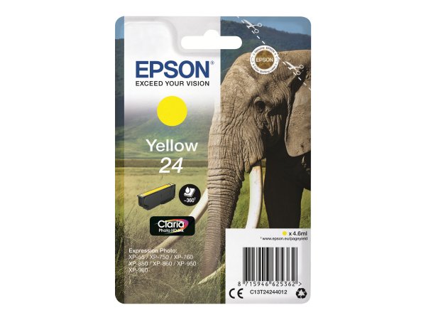 Epson Elephant Cartuccia Giallo - Resa standard - Inchiostro a base di pigmento - 4,6 ml - 360 pagin