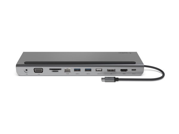 Belkin HUB MULTIMEDIALE 11 IN 1 USB-C - Cablato - USB 3.2 Gen 1 (3.1 Gen 1) Type-C - 100 W - 3,5 mm