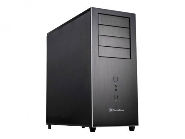 SilverStone TJ04-E - Midi Tower - PC - Nero - Argento - ATX - CEB - micro ATX - Alluminio - Acciaio