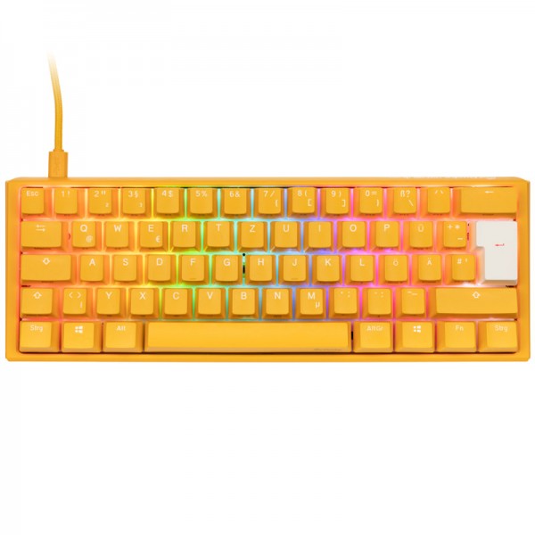 Ducky One 3 Yellow Mini - Mini - USB - Interruttore a chiave meccanica - LED RGB - Giallo