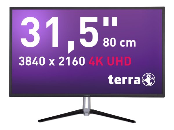 TERRA 3290W - 80 cm (31.5") - 3840 x 2160 Pixel - 4K Ultra HD - LED - 5 ms - Nero