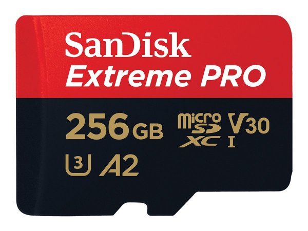 SanDisk Extreme PRO - 256 GB - MicroSDXC - Classe 10 - UHS-I - 200 MB/s - 140 MB/s