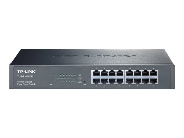 TP-LINK TL-SG1016DE - Gestito - L2 - Gigabit Ethernet (10/100/1000) - Full duplex - Montaggio rack