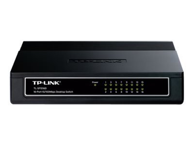 TP-LINK TL-SF1016D - Fast Ethernet (10/100) - Montaggio rack