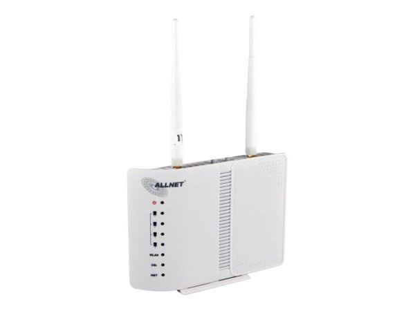 ALLNET ALL-WR02400N - Wi-Fi 4 (802.11n) - Collegamento ethernet LAN - ADSL2+ - Bianco