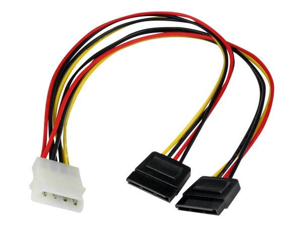 StarTech.com Cavo adattatore LP4 di alimentazione a Y - 2 x SATA - 30 cm - 0,304 m - Molex (4-pin) -