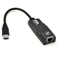 Akyga AK-AD-31 - USB type A - RJ45 - 0.15 m - Black