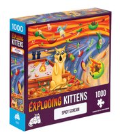 Asmodee Exploding Kittens Puzzle: Spicy Scream - 1000 pz - Animali - 14 anno/i