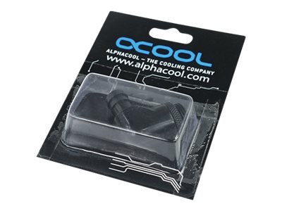 Alphacool 17136 - Guarnizione - Ottone - Nero - 1/4" - 90° - 35 mm