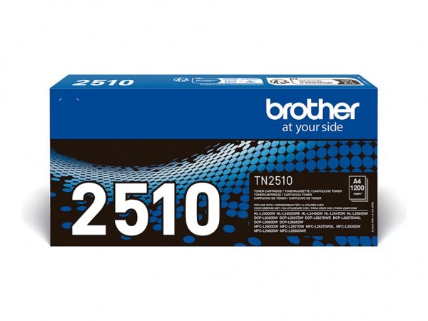 Brother TN2510 Black Toner Cartridge - Unità toner - Nero