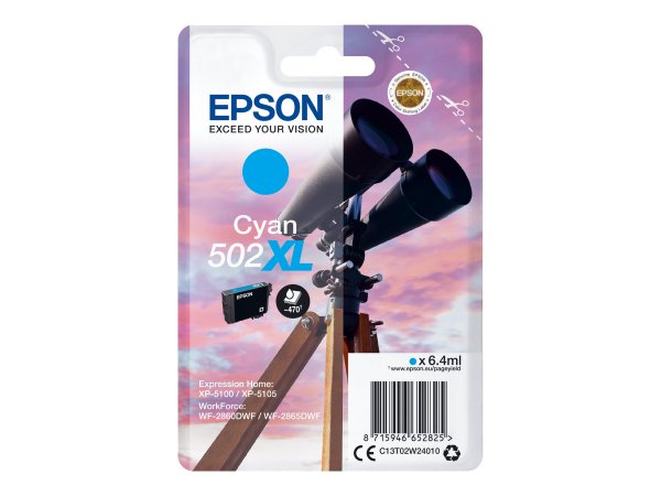 Epson Singlepack Cyan 502XL Ink - Resa elevata (XL) - 6,4 ml - 470 pagine - 1 pz