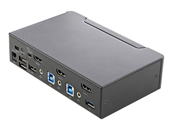 StarTech.com KVM Switch HDMI a 2 porte - Monitor singolo 4K 60Hz Ultra HD HDR - Switch KVM HDMI 2.0