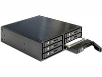 Delock 5.25" Mobile Rack for 6 x 2.5? SATA HDD / SSD - Gehäuse für Speicherlaufwerke - 2.5" (6.4 cm)