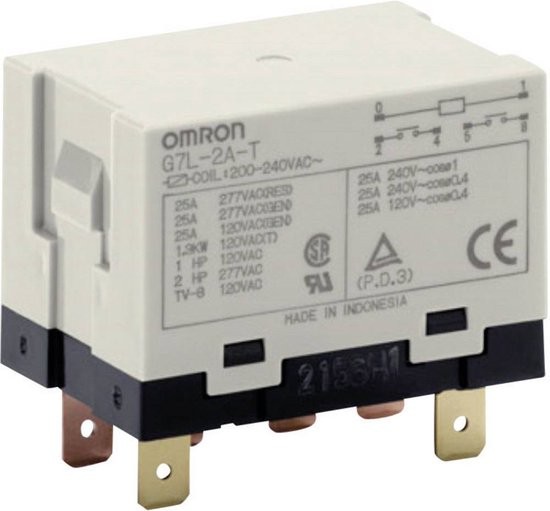 Omron G7L-2A-T 12 VDC Relè a innesto 12 V/DC 25 A