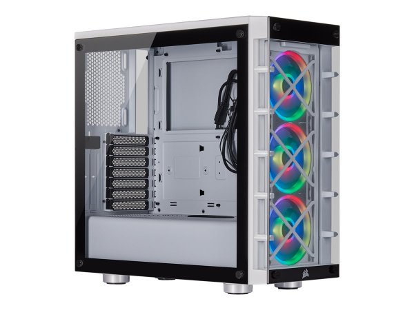 Corsair CC-9011189-WW - Midi Tower - PC - Bianco - ATX - micro ATX - Mini-ITX - Acciaio - Vetro temp