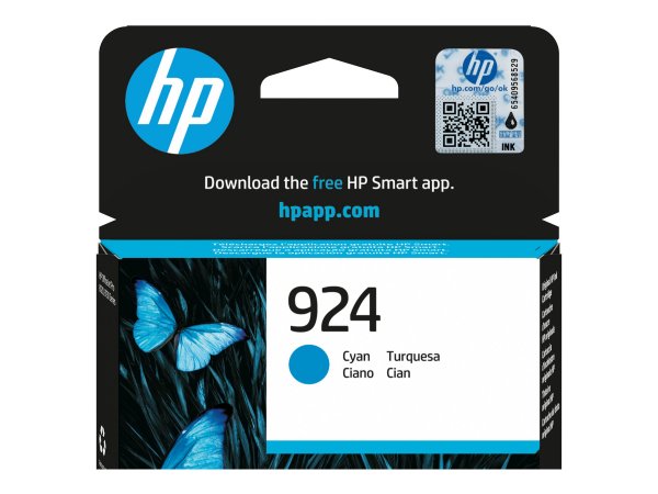 HP 924 Cyan EN/FR/IT/PT/ES Original Ink Cartridge - Originale - Cartuccia di inchiostro