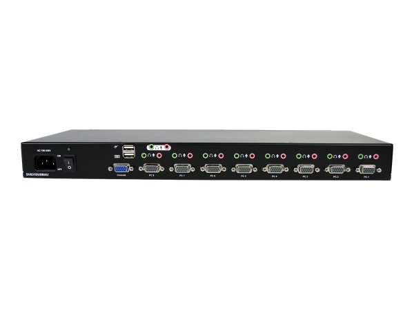 StarTech.com Switch KVM VGA USB a 8 porte montabile su rack con audio (cavi audio inclusi) - 1920 x