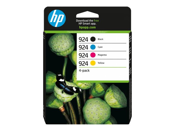 HP 924 4er-Pack cmyk Original Druckerpatrone - 4 Stueck e - Originale - Cartuccia di inchiostro